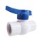 Thrifco Plumbing 1/2 Inch Threaded PVC Ball Valve, Blue Handle, Heavy Duty 6415220 - alternate 2